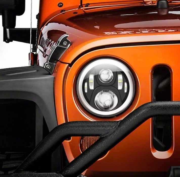 Faróis led moto 4x4