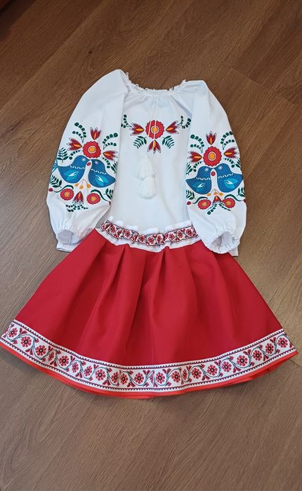 Вишиванка+спідничка, костюм 128 р.