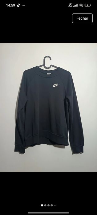Sweat preta Nike Club