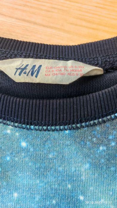 Тоненький реглан, трикотажный свитер H&M на 9-10лет