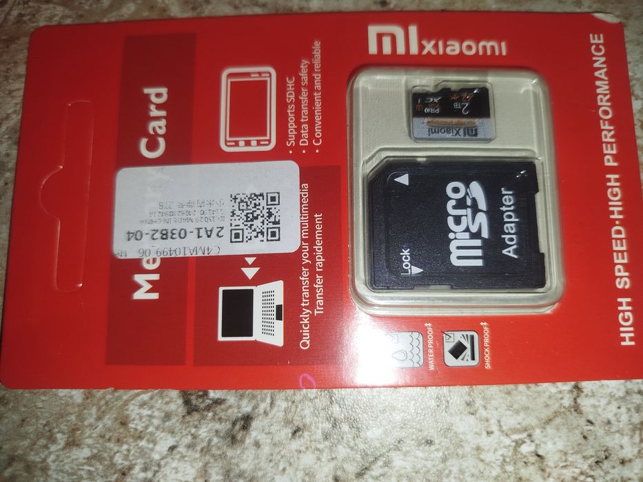 Карта памяти, Xiaomi MicroSD 2000ТБ + SD Adapter для телефона, смартфо