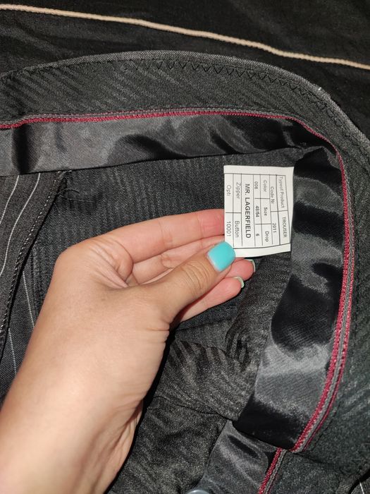 Garnitur Mr Lagerfield wełna bawełna XL-XXL 56 rozmiar