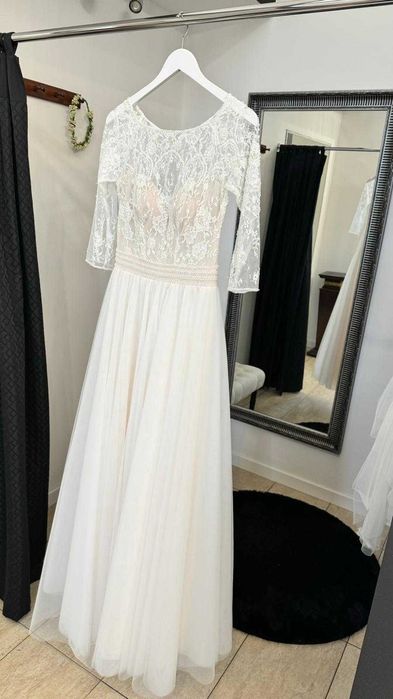 Suknia ślubna z salonu "Violetta", rozmiar 36 / S, STAN IDEALNY !!!