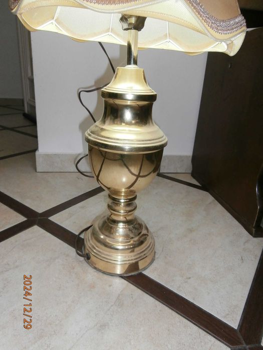 Lampa Dekoracyjna na biurko w kolorze złotym wysokość ok 60cm