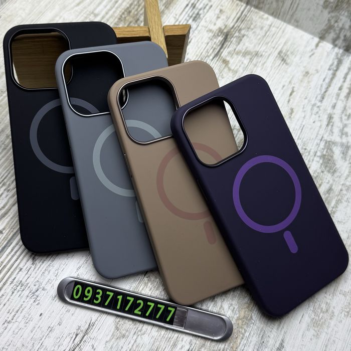 Чехол софттач Fibra Silicone OmniMag на iPhone 15 Pro Max/ 15 Pro/ 16 Pro Премиум качество‼️ Чохол