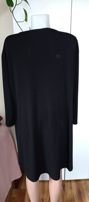 Czarna  sukienka długi rękaw H&M rozmiar XL