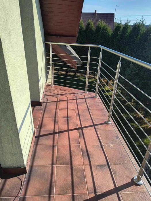Balustrada nierdzewna balkonowa schodowa poręcze taras francuskie