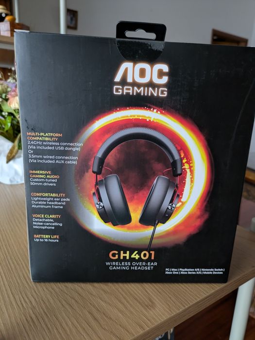 Headphones AOC Gaming Sem Fios