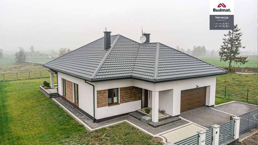 Blachodachówka modułowa BUDMAT Venecja 350 D-MAT Plus 7016 – promocja