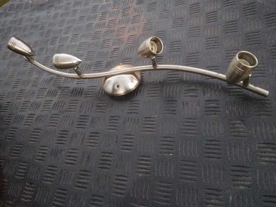 Żyrandol lampa styl nirdzewka 4 x spot light  dekor
