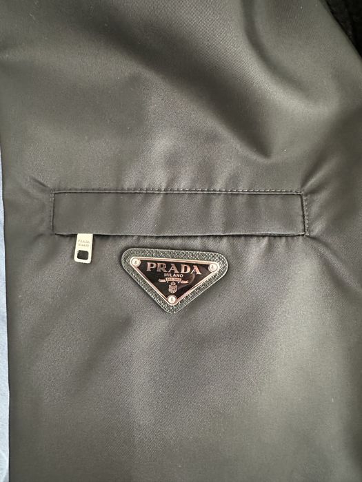 Prada Re-Nylon kurtka dzianinowa z kapturem – IT 42