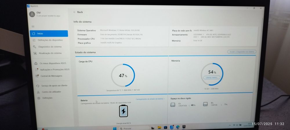 ASUS Vivobook Intel I5 11th Gen 16GB RAM Disco 512GB