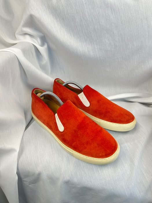 Comme des Garcons Suede Slip On Shoes замшеві сліпони Ком де Гарсон