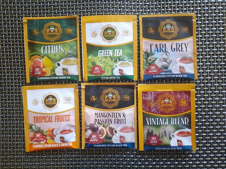 Пакетики чаю для колекції