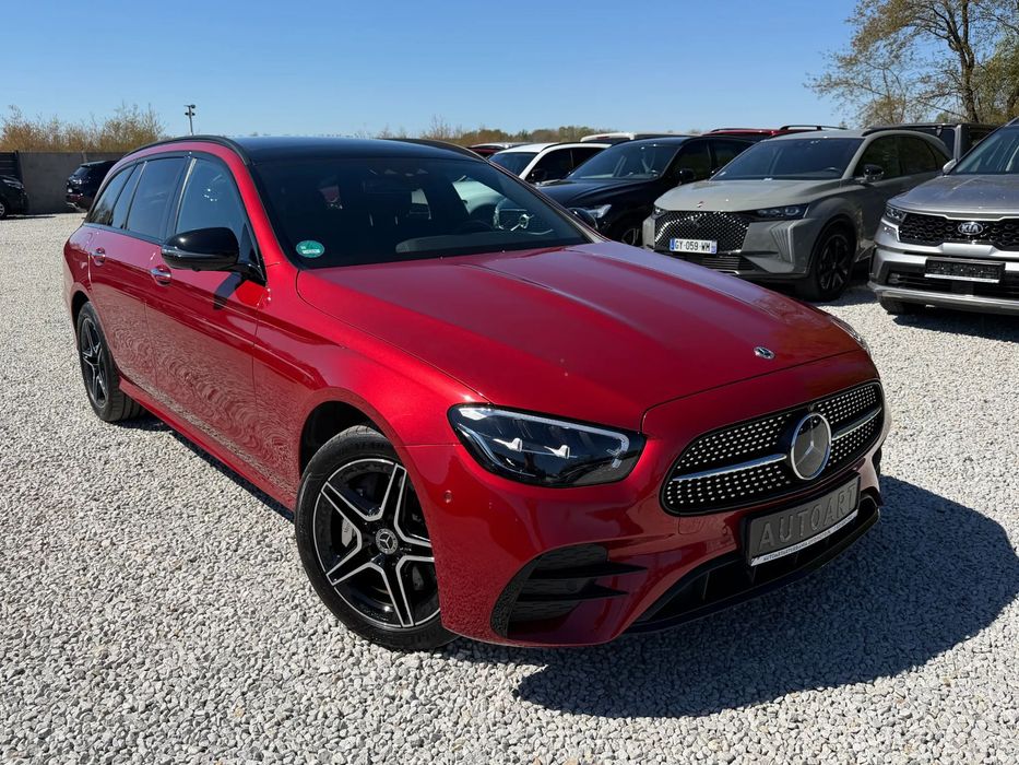 Mercedes-Benz Klasa E F-VAT 23% 300 DE 2,0 Diesel 313 KM AMG 4-Matic 9-Gtronic Totalny Full