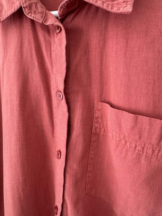 ZARA lniana koszula oversize
