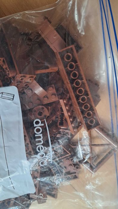 Klocki Lego brązowe reddish brown 560g