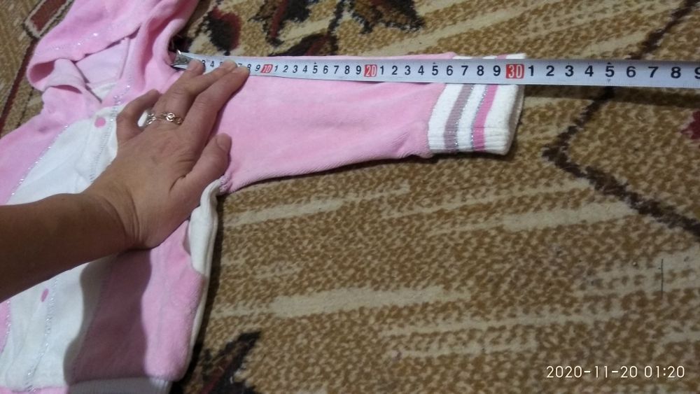 Велюровый костюмчик тройка для девочки