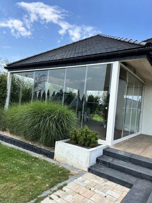 System przesuwny szkło , sciany szklane