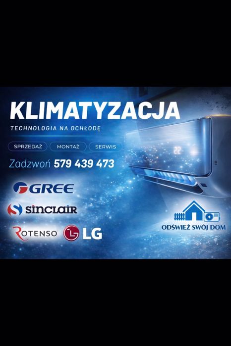 Profesjonalny montaż/serwis Klimatyzacji Gree Rotenso Kraków