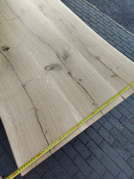 Blat stołu dębowy 166x88 lite drewno dębowe