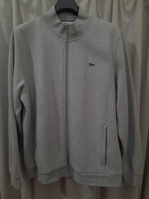 Мужская флисовая толстовка LACOSTE - Серая Идеал, 52-54