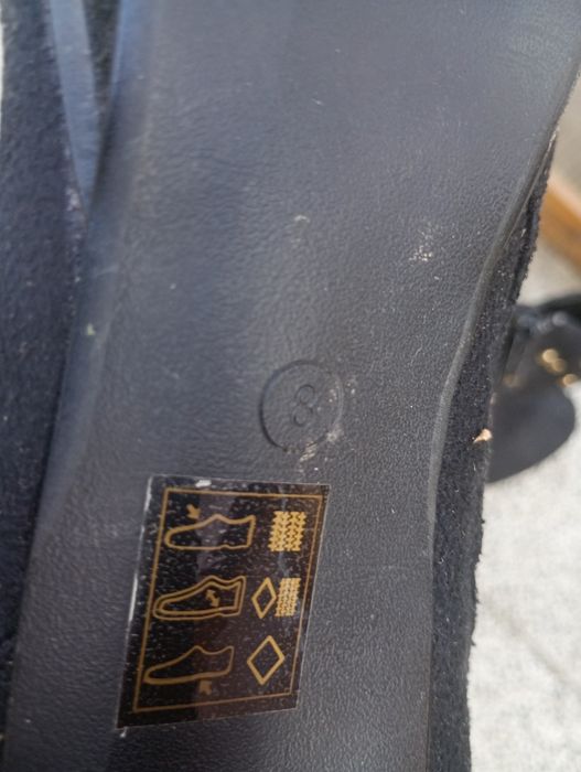 Buty czarne na obcasie