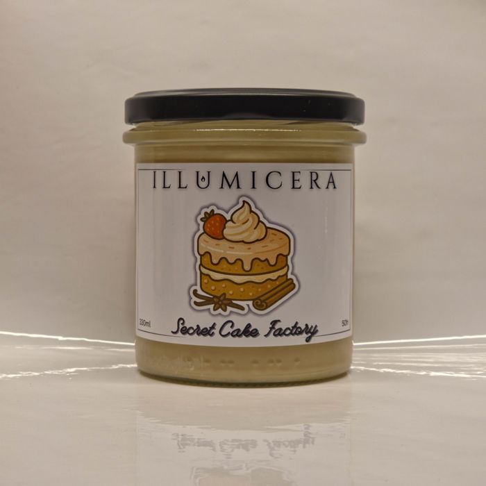 Świeczka Świeca Sojowa Zapachowa Secret Cake Factory 330ml/50h
