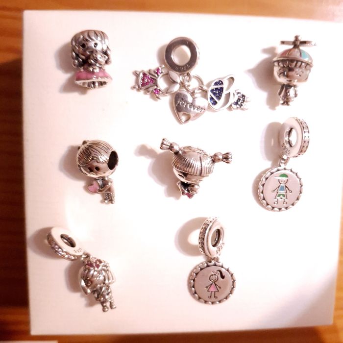 Charms em prata esterlina