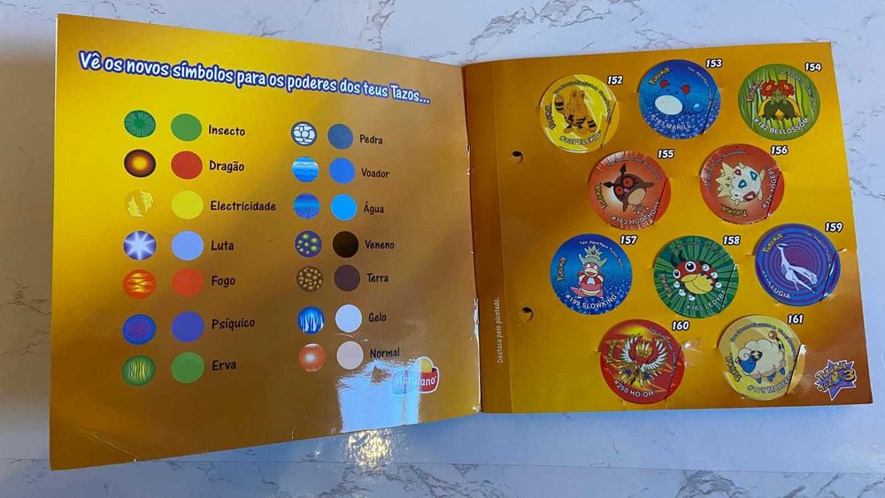 Caderneta Pokemon Tazos 3 + Tazos