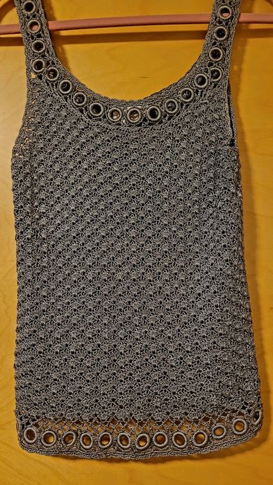 Bluzka pleciona, dziergana