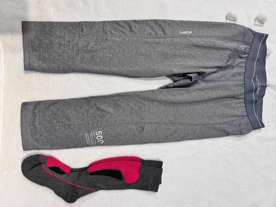 Комплект, штани термобілизна р. М,  лижні гольфи, термо шкарпетки