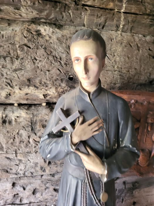 Stara figura 71 cm Święty Gerard Majella