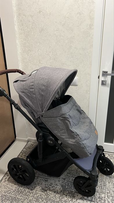 Коляска 2 в 1 Kinderkraft Prime Gray + Mommy Bag