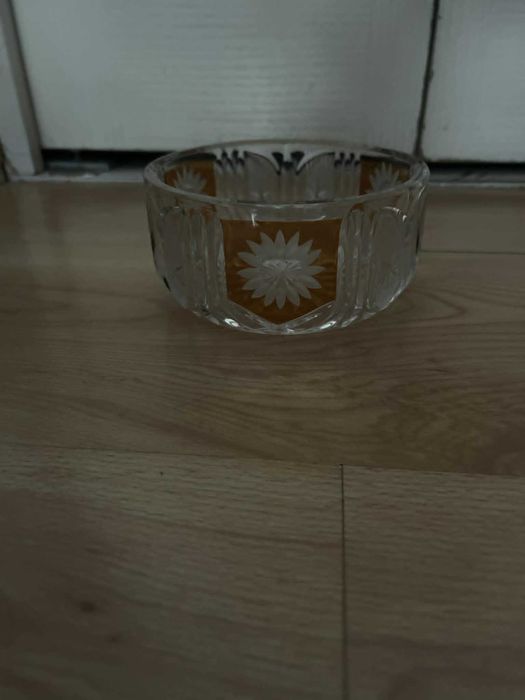 Kryształowa miseczka z czasów PRL