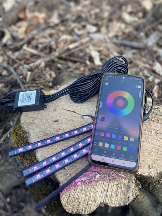 Підсвітка для Мотоциклу та Авто | Керування телефоном або пультом