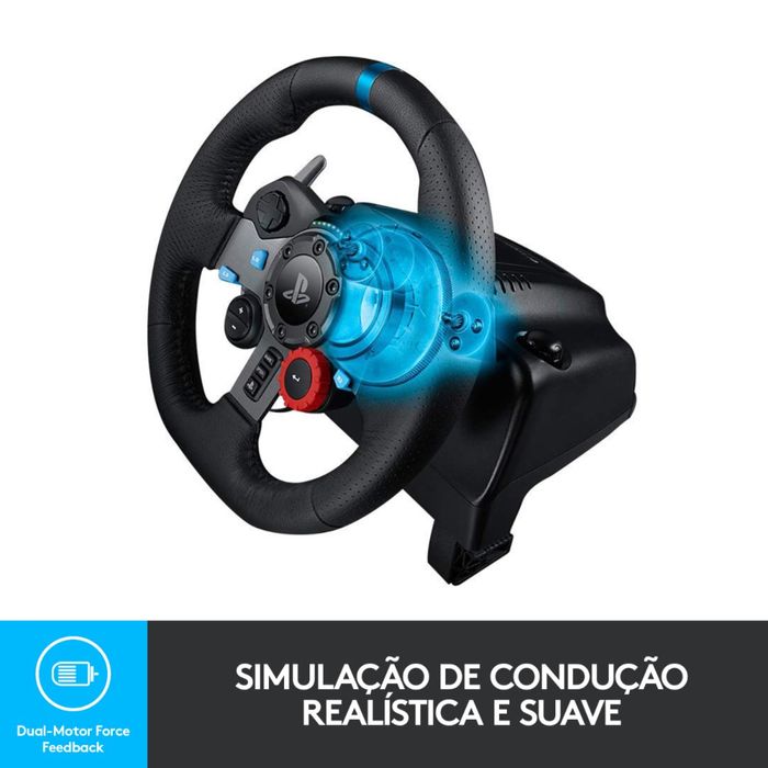 Volante Logitech G29 Driving Force PS5/PS4/PS3/PC
