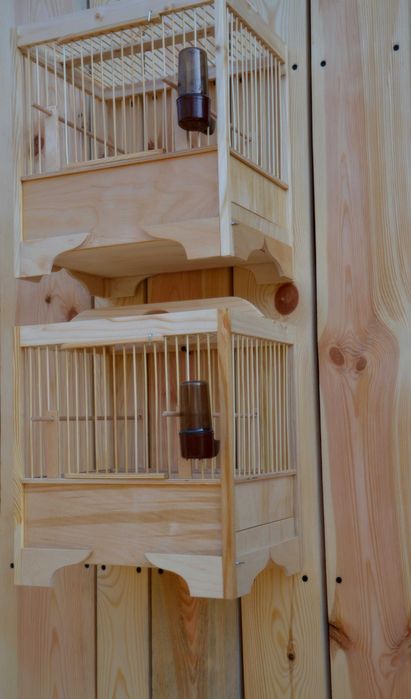 Drewniane KLATKI dla Ptaków śpiewających