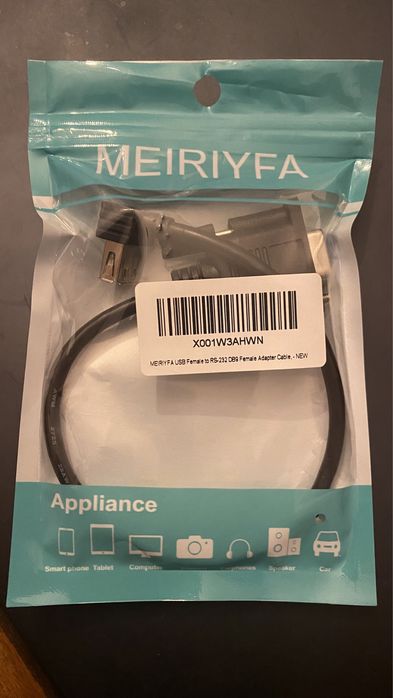 Cabo com ficha RS32 - USB fêmea.