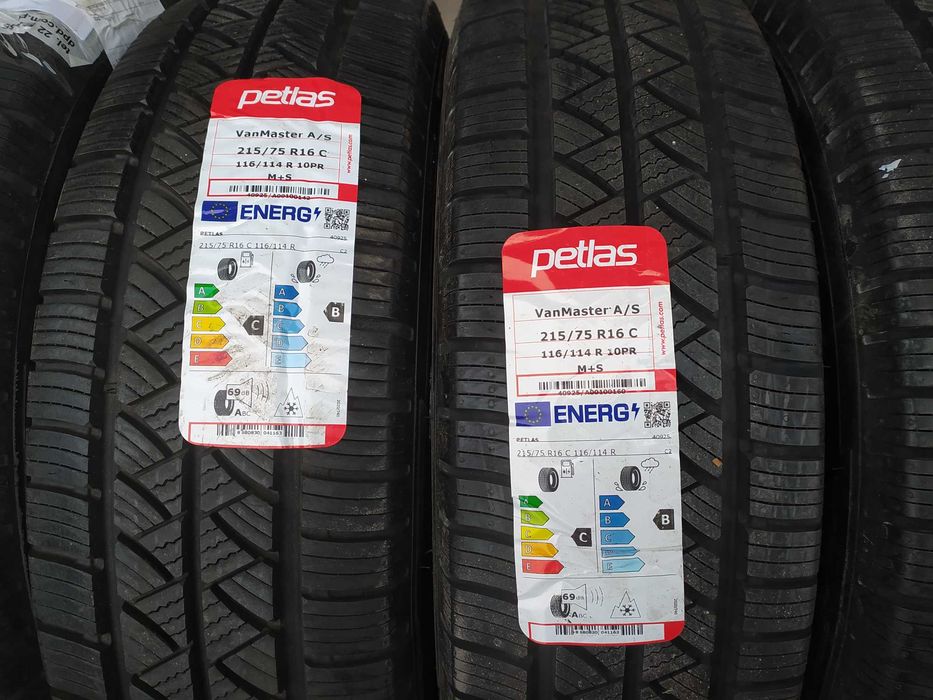 Opony 215 / 75 R 16 C Petlas VanMaster Nowe Całoroczne 2022