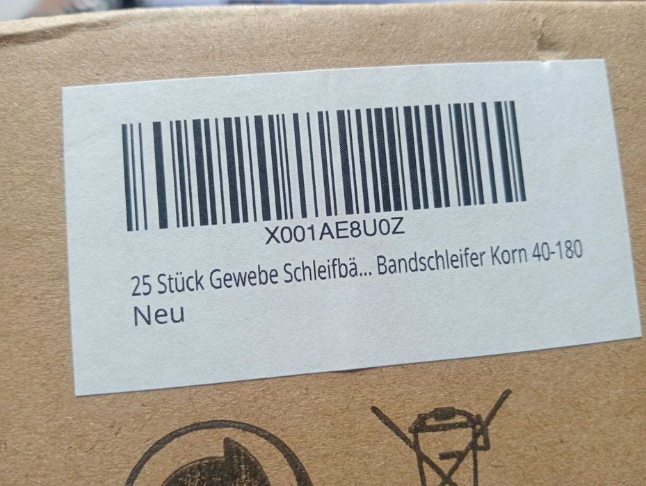 Pack 25 Cintas de Lixa 75x533mm – Grão Mix (40-180) – Qualidade Alemã