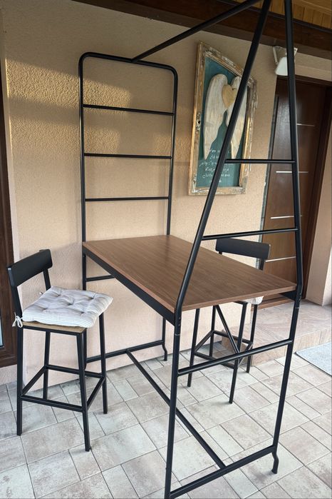stół barowy IKEA HÅVERUD plus 2 krzesła barowe