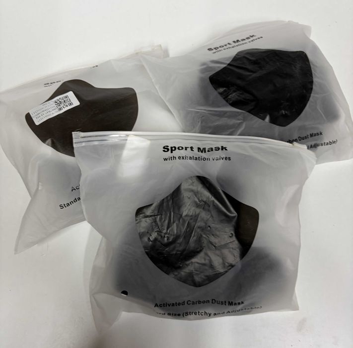 Lote 3 Máscaras Desporto + 6 Filtros Extra