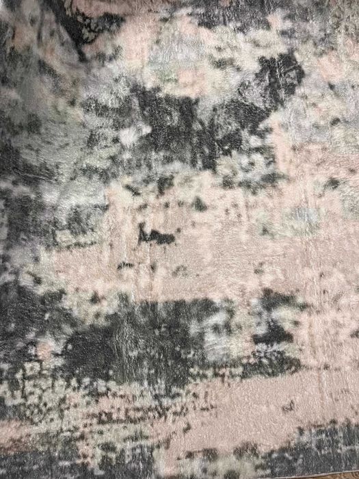 Dywan duży abstrakcyjny wzór zielony biały opal