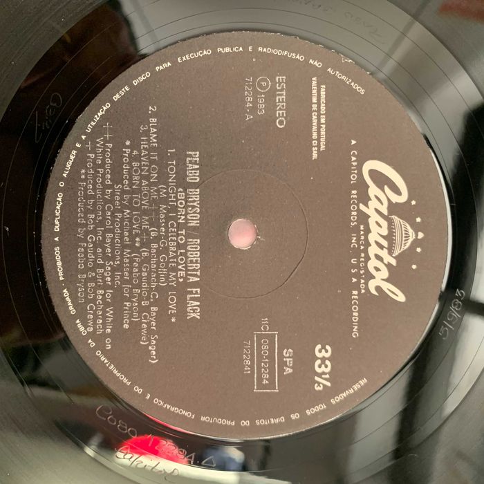 Vinil Bee Gees/Chicago If You Leave me Now/Peabo Bryson Roberta Flack