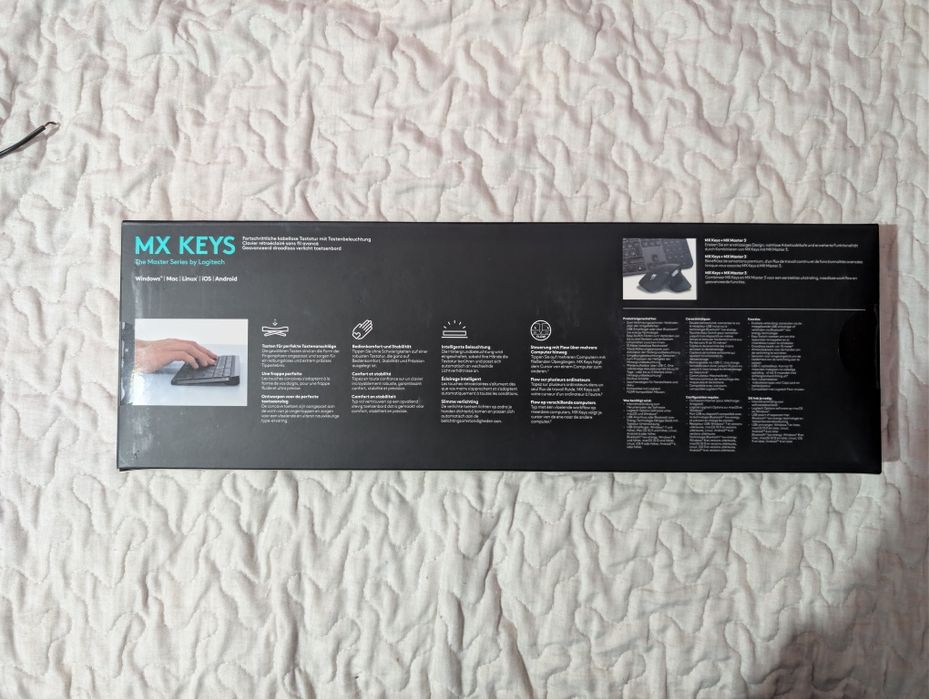 Logitech MX Keys — Novo, selado na caixa | Layout Suíço (CH)