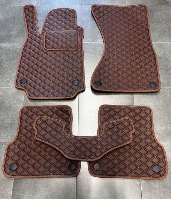 Килимки\ поліки  із екошкіри у салон Audi\Q-2\ Q-5\ Q7\ Q8\e-tron\Ауді