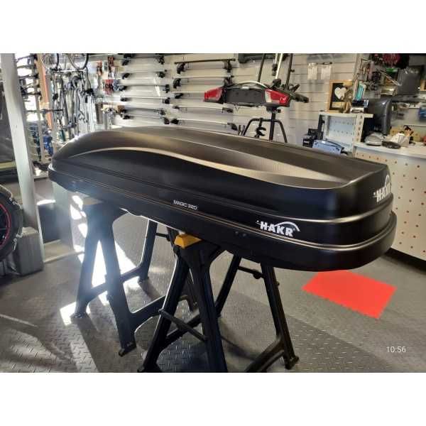 HAKR Bagażnik Box dachowy Kufer Boks bagażowy przewóz MAGIC 320 Carbon