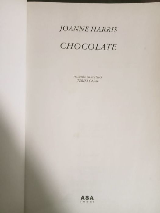 Livro “Chocolate”