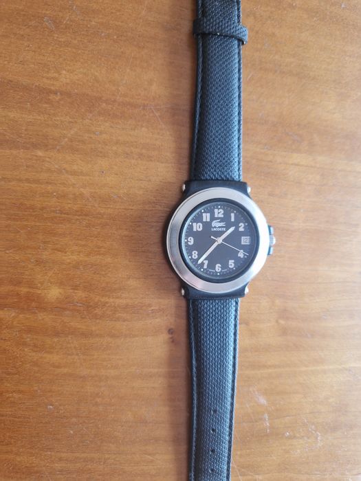 Relógio Lacoste homem, anos 1990, com pulseira original da marca